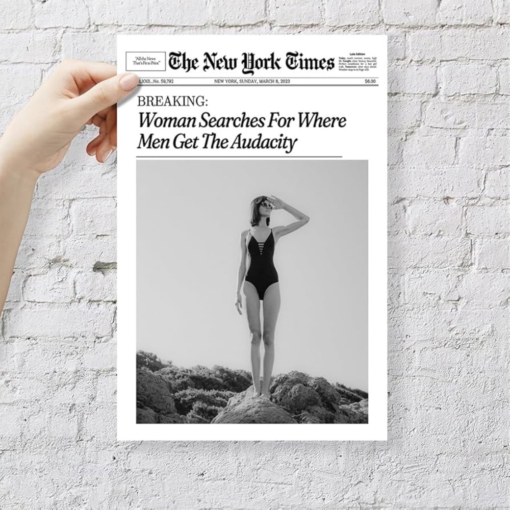 Black and White Small Poster Print